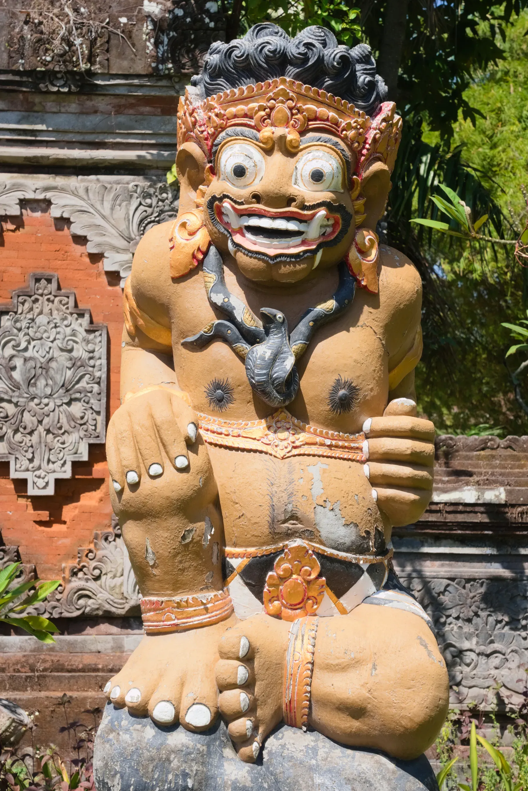 A dvarapala statue near Sanur Beach.